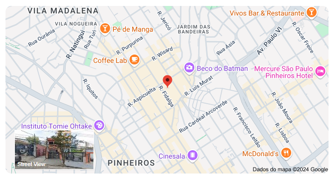 Mapa do local